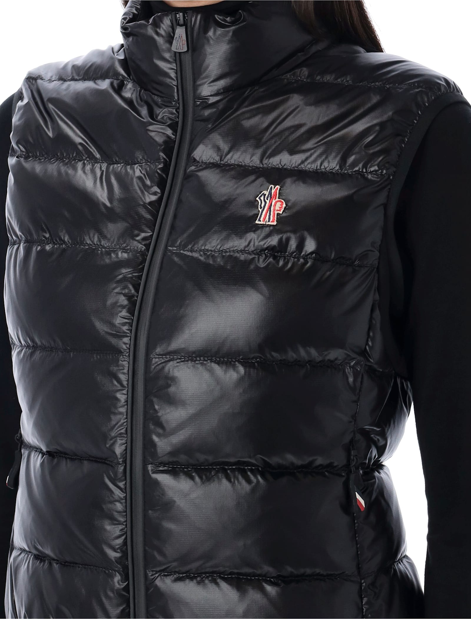 Moncler Genius Padded Zip-up Gilet In Black