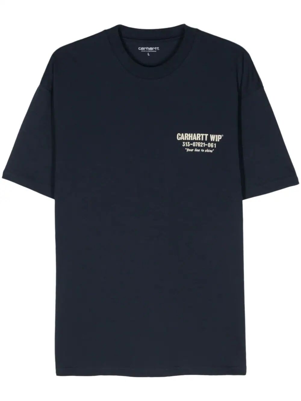 Shop Carhartt Short Sleeves Less Troubles T-shirt In Jxx Blue Wax