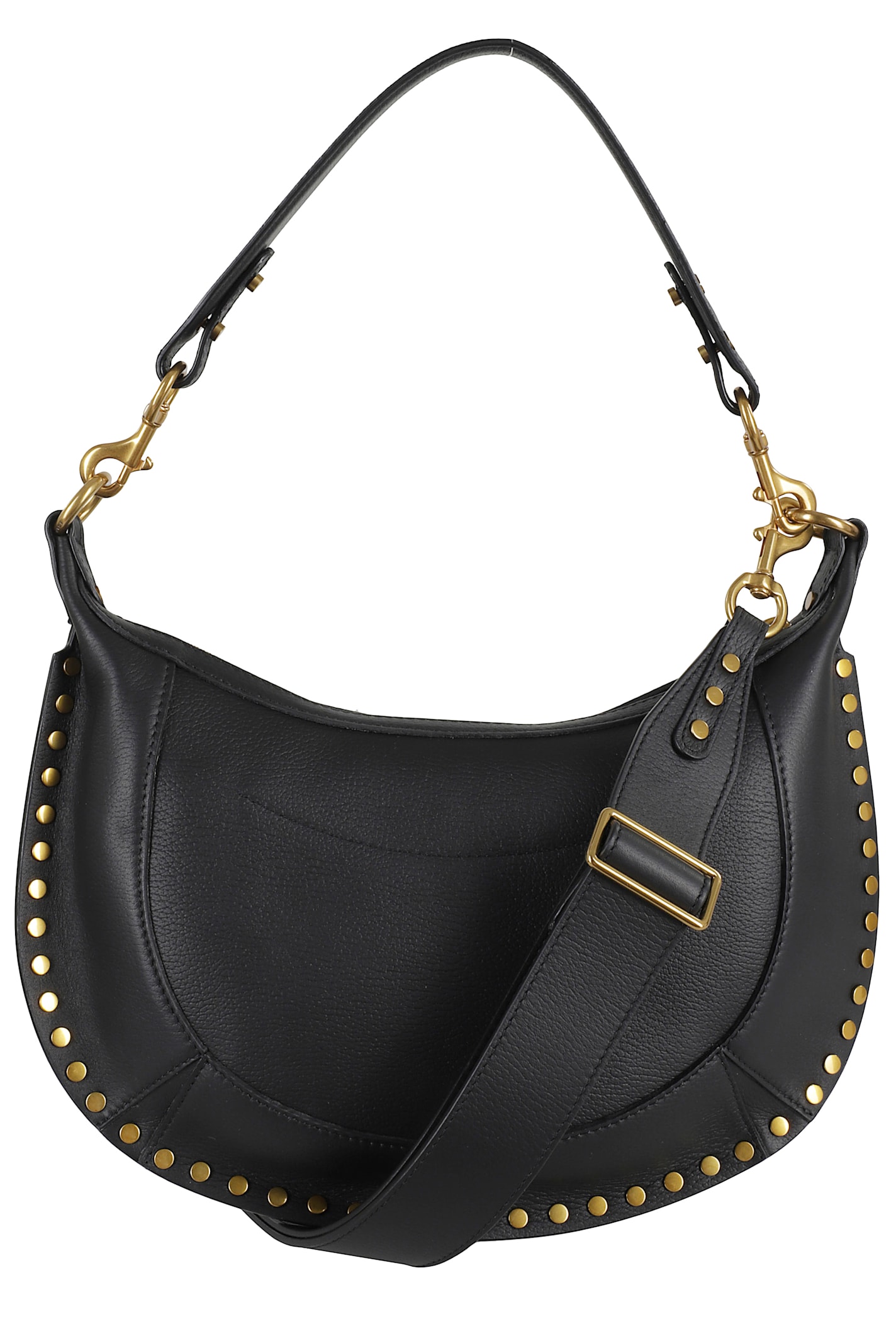 Isabel Marant Naoko Leather Shoulder Bag In Black