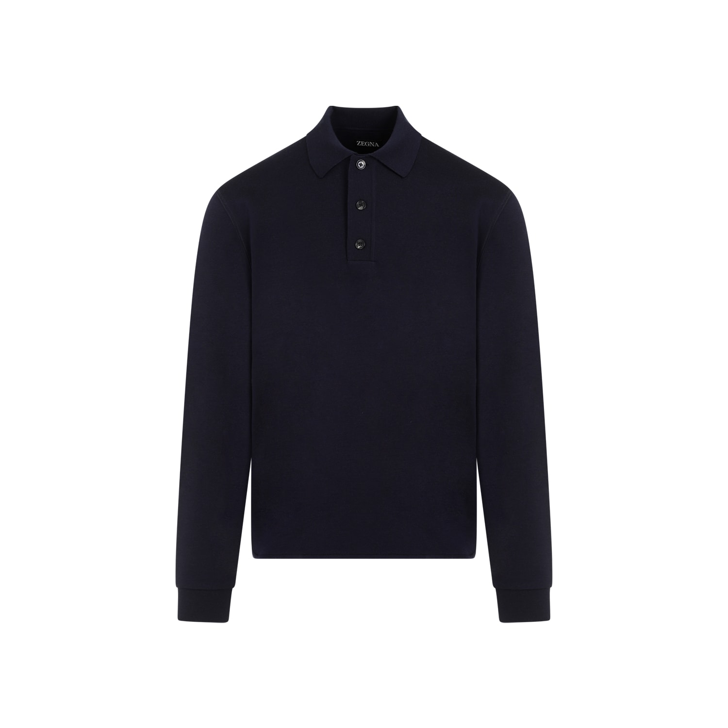 Shop Zegna High Performance Polo In Blue Navy Unito