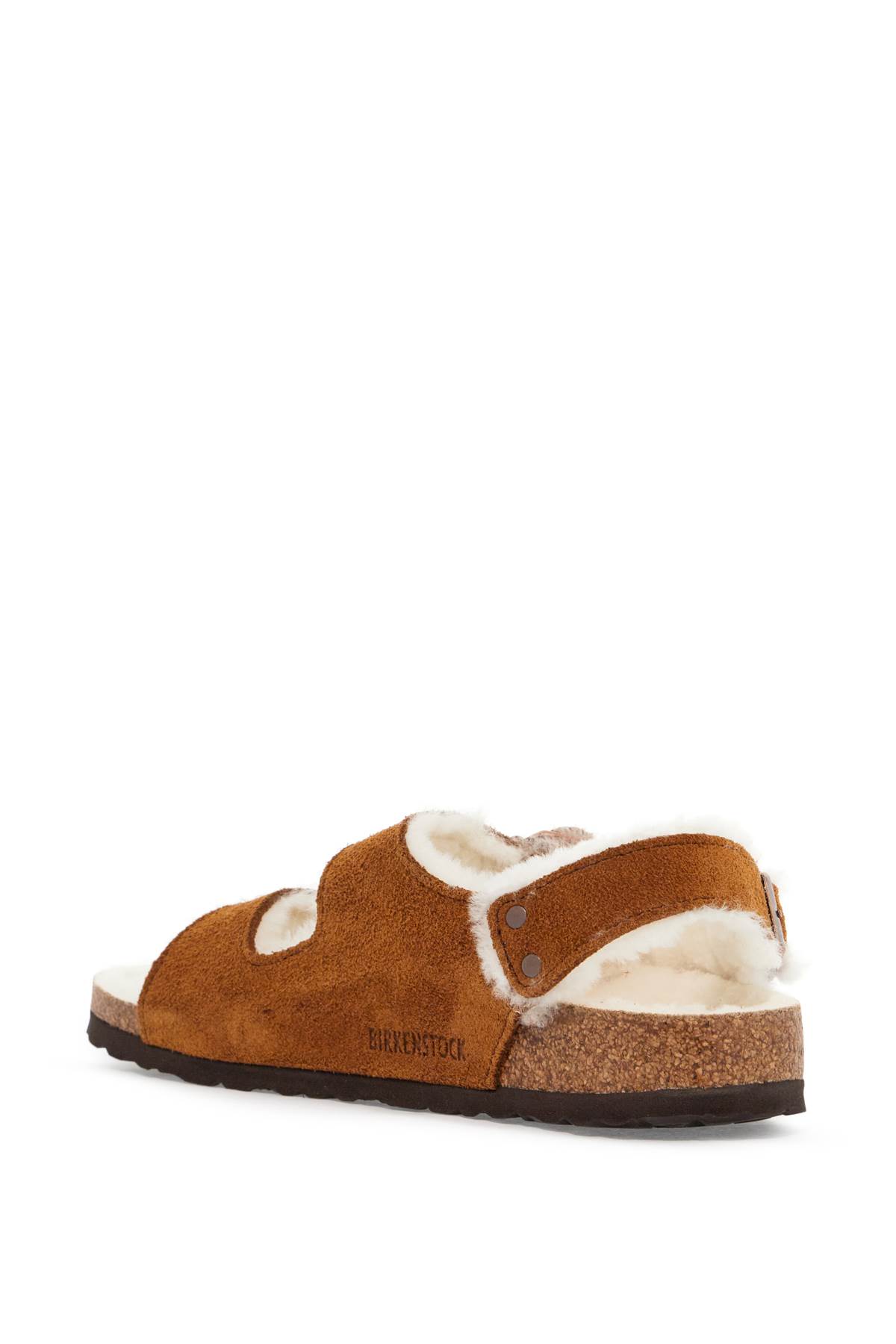Birkenstock Milan Shearling In Mink (brown)