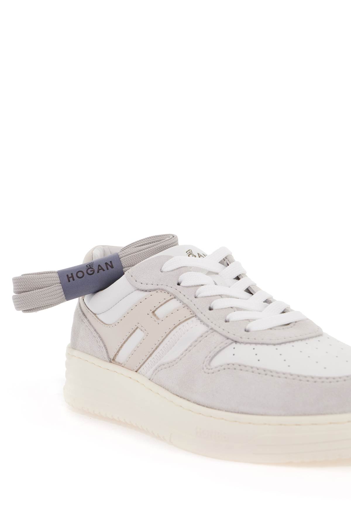 Shop Hogan H630 Sneakers In B001(bianco)+b018(bianco Marmo) (white)