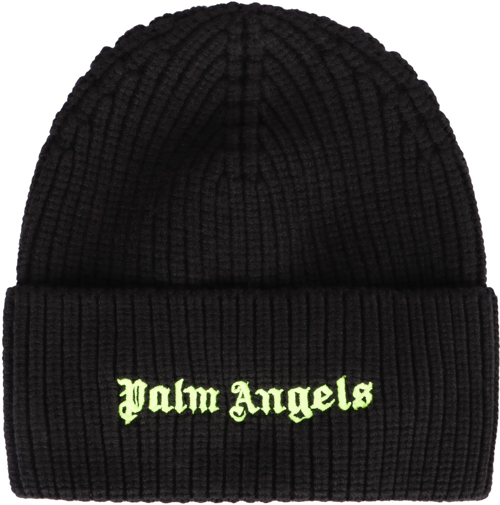 Shop Palm Angels Wool Hat In Black