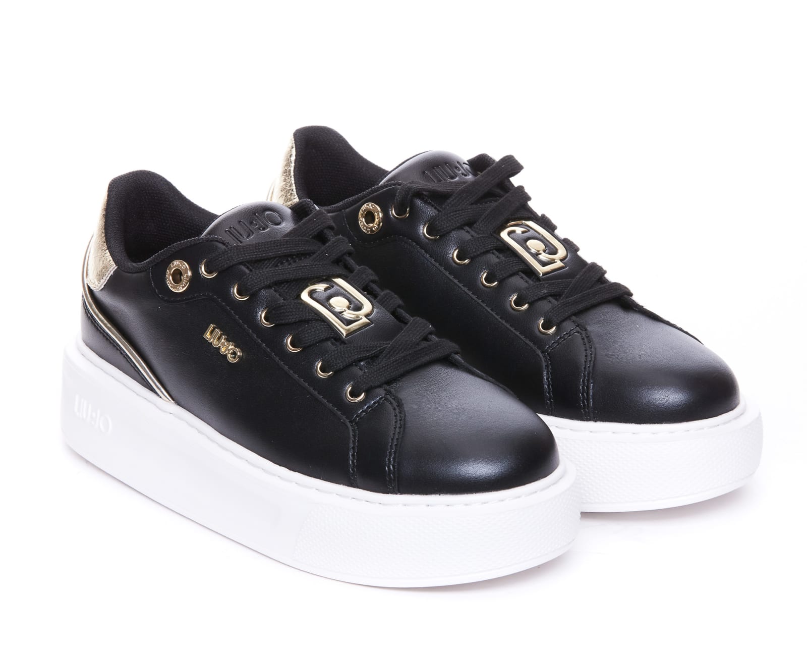Shop Liu •jo Kylie Sneakers In Black