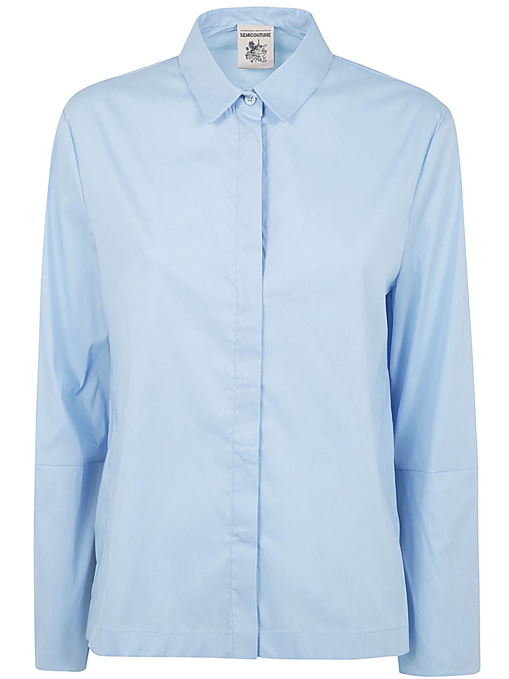 Shop Semicouture Cleonide Shirt In Ice