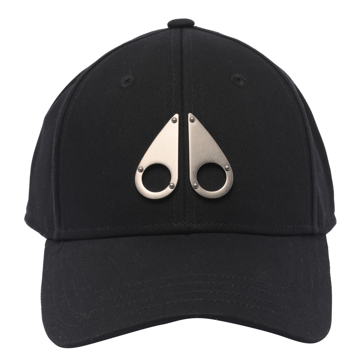 Moose Knuckles Fashion Logo Icon Baseball Cap In Black