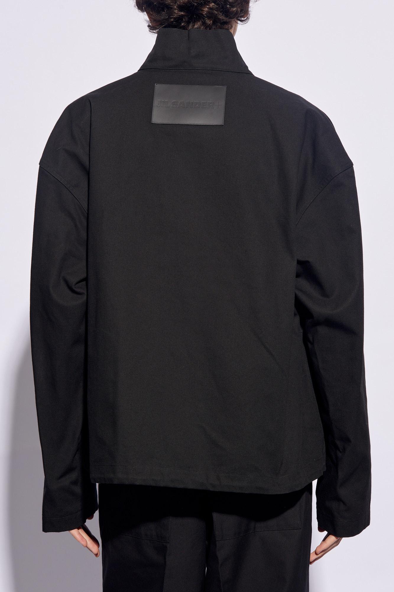 Shop Jil Sander + Jacket With Standing Collar In Black