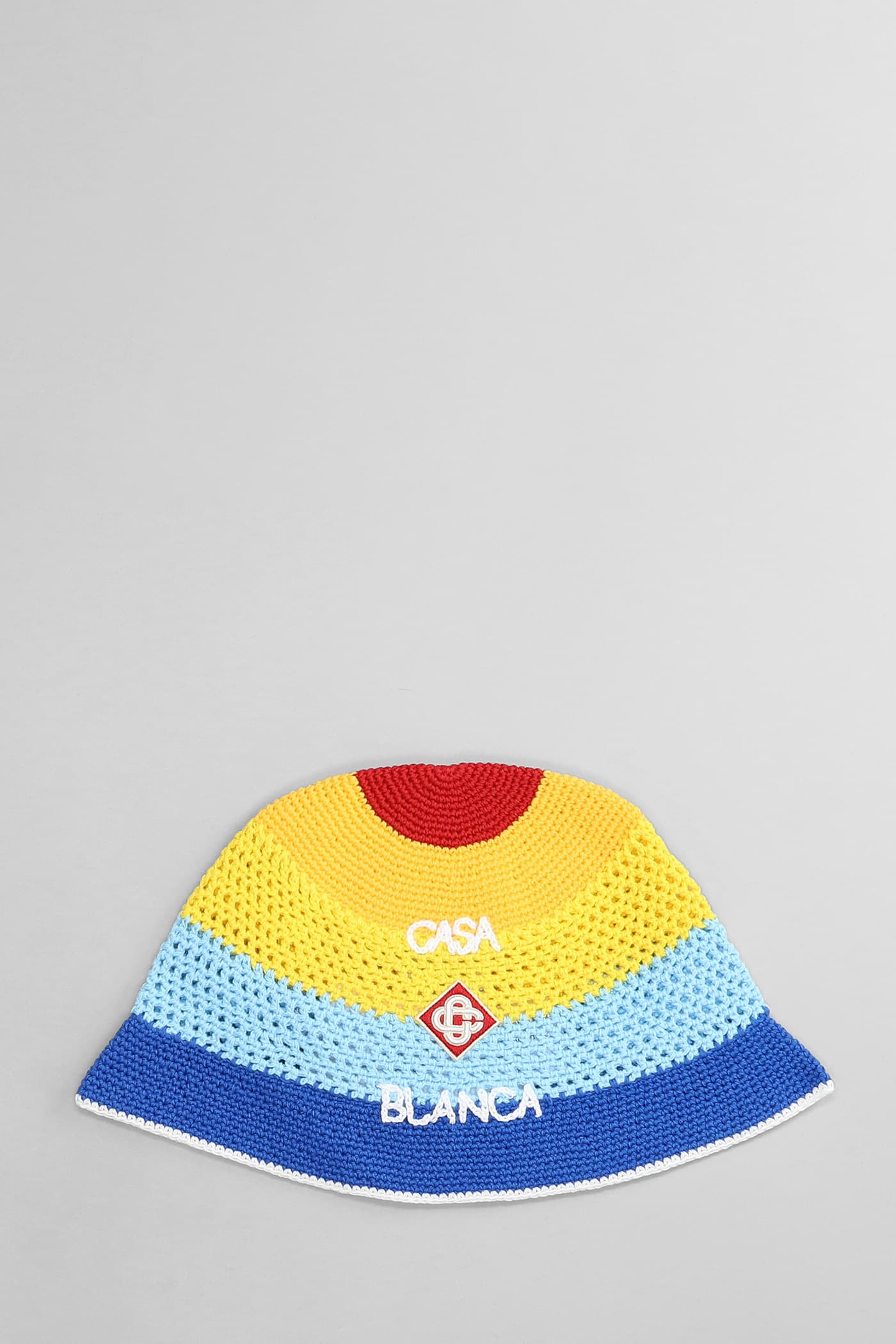 Casablanca STRIPED CROCHET HAT カサブランカ Casablanca Striped Crochet Hat In Assorted | ModeSens
