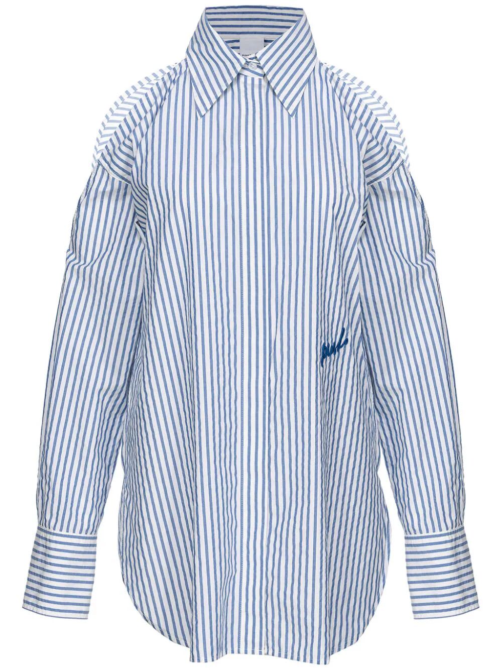Shop Pinko Canterno Shirt In White Light Blue