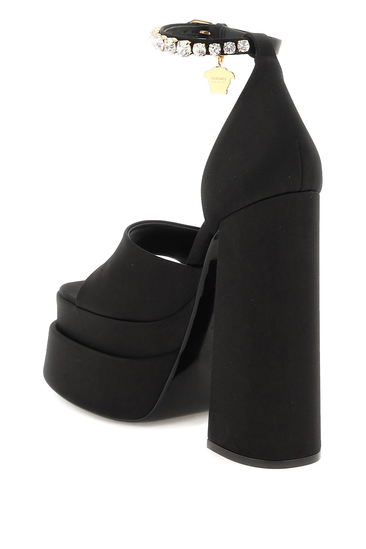 VERSACE MEDUSA AEVITAS DOUBLE PLATFORM SANDALS