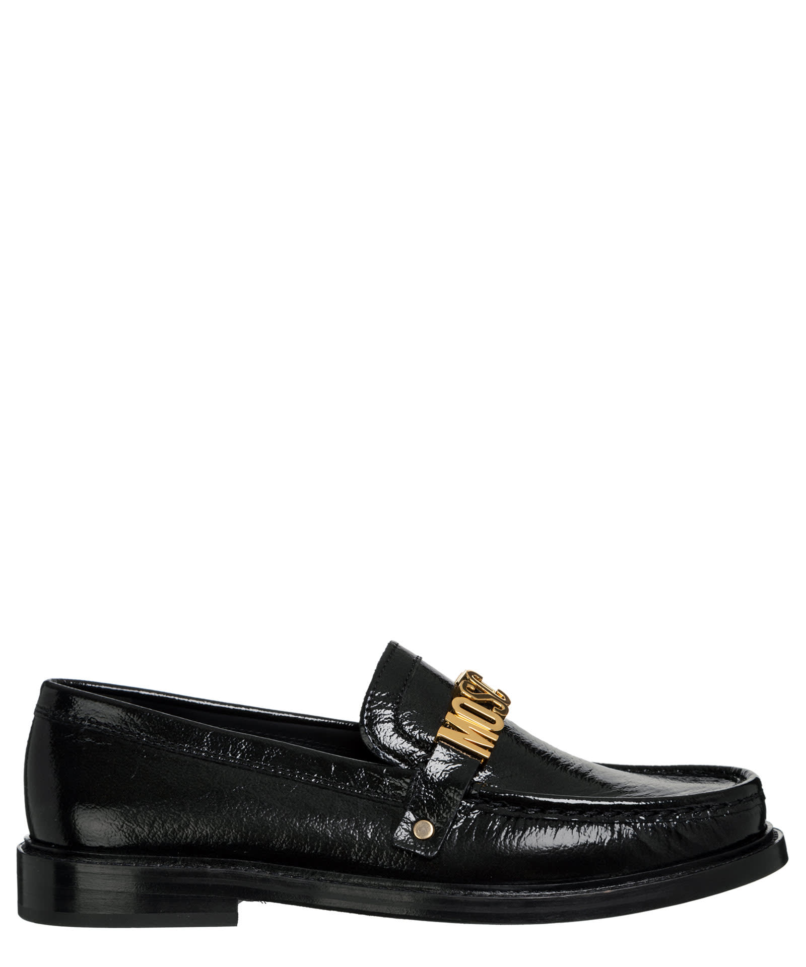 MOSCHINO LEATHER LOAFERS