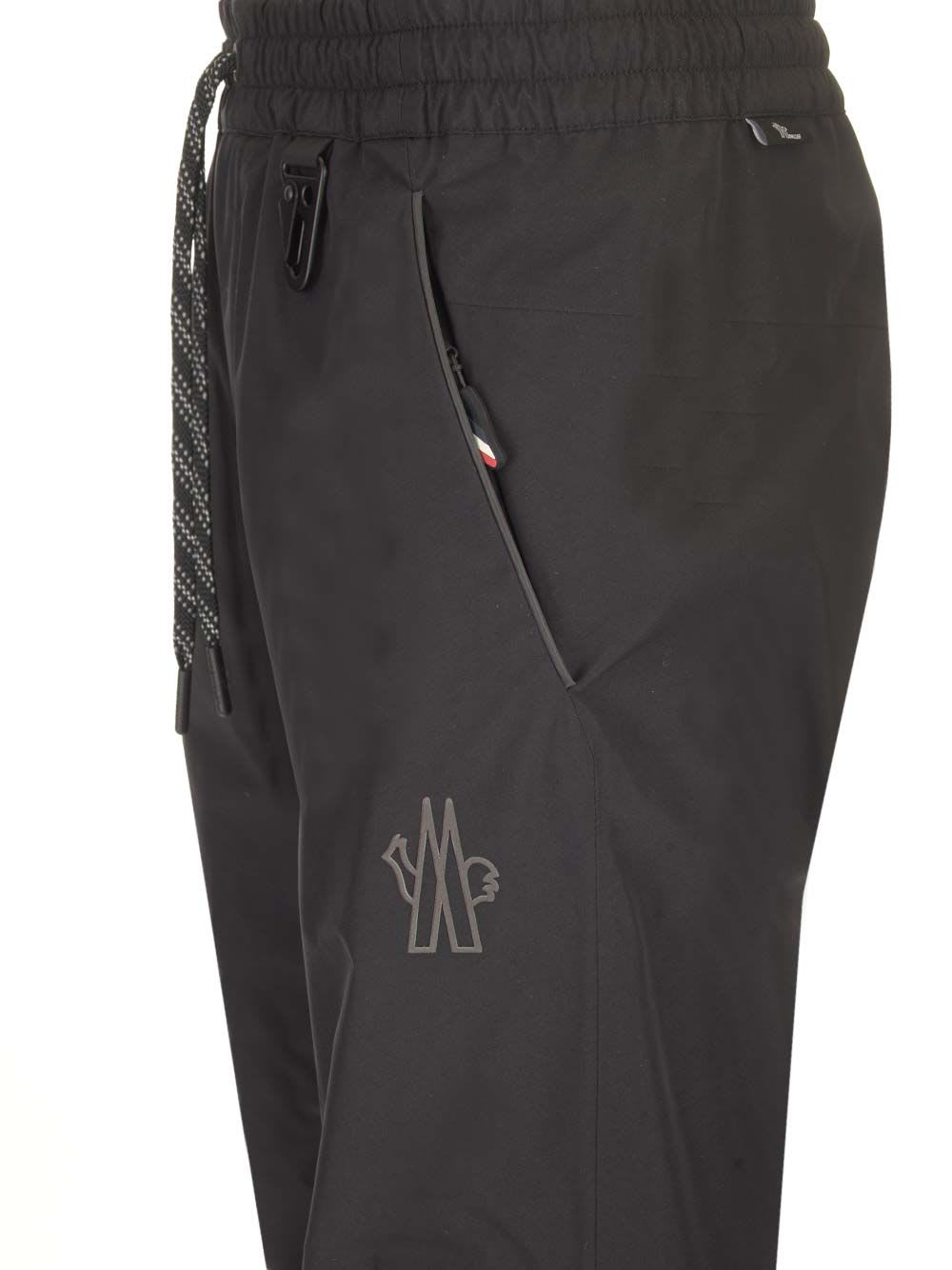 Shop Moncler Trousers In Black