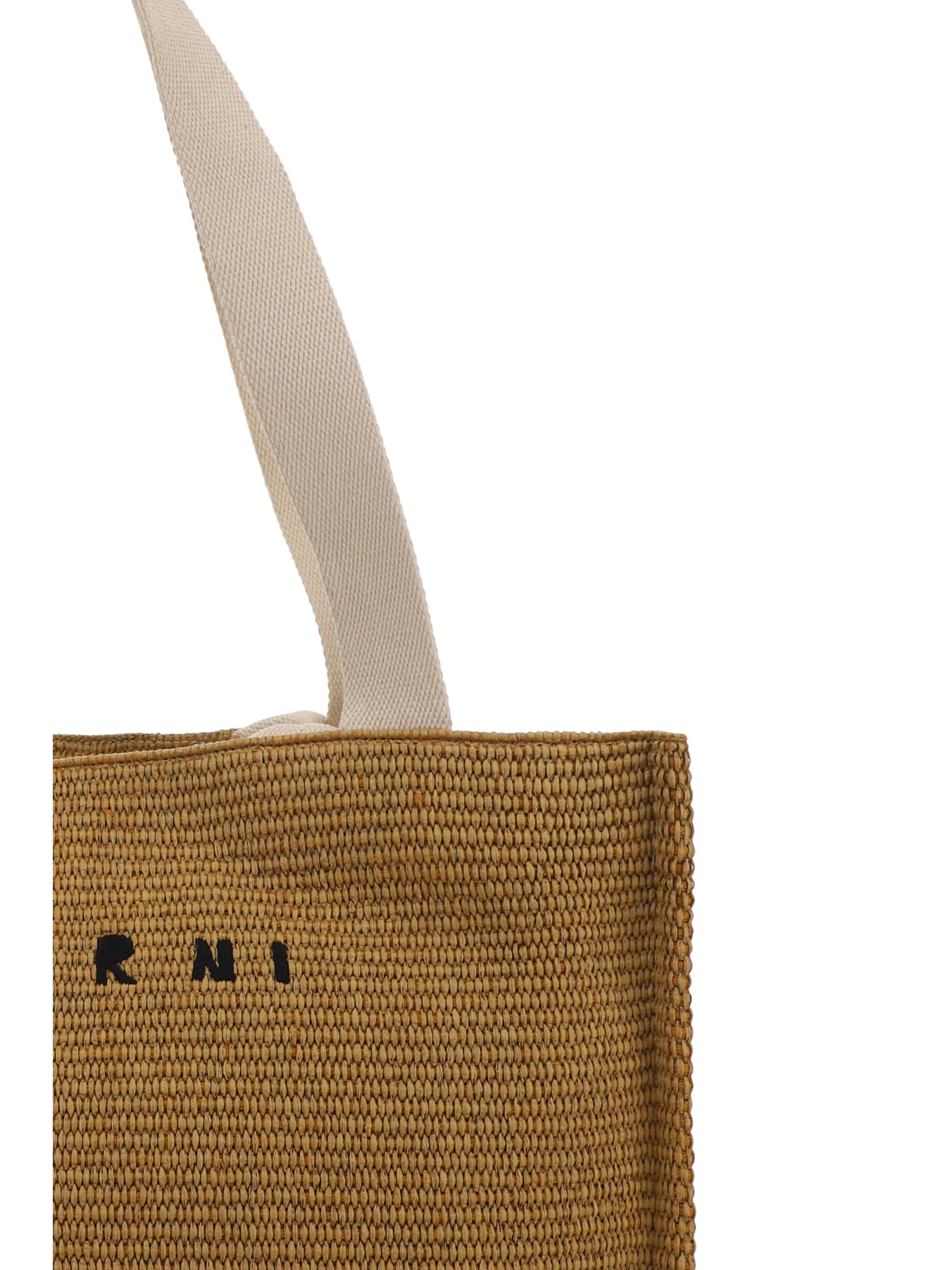 Shop Marni Tote Handbag In Brown