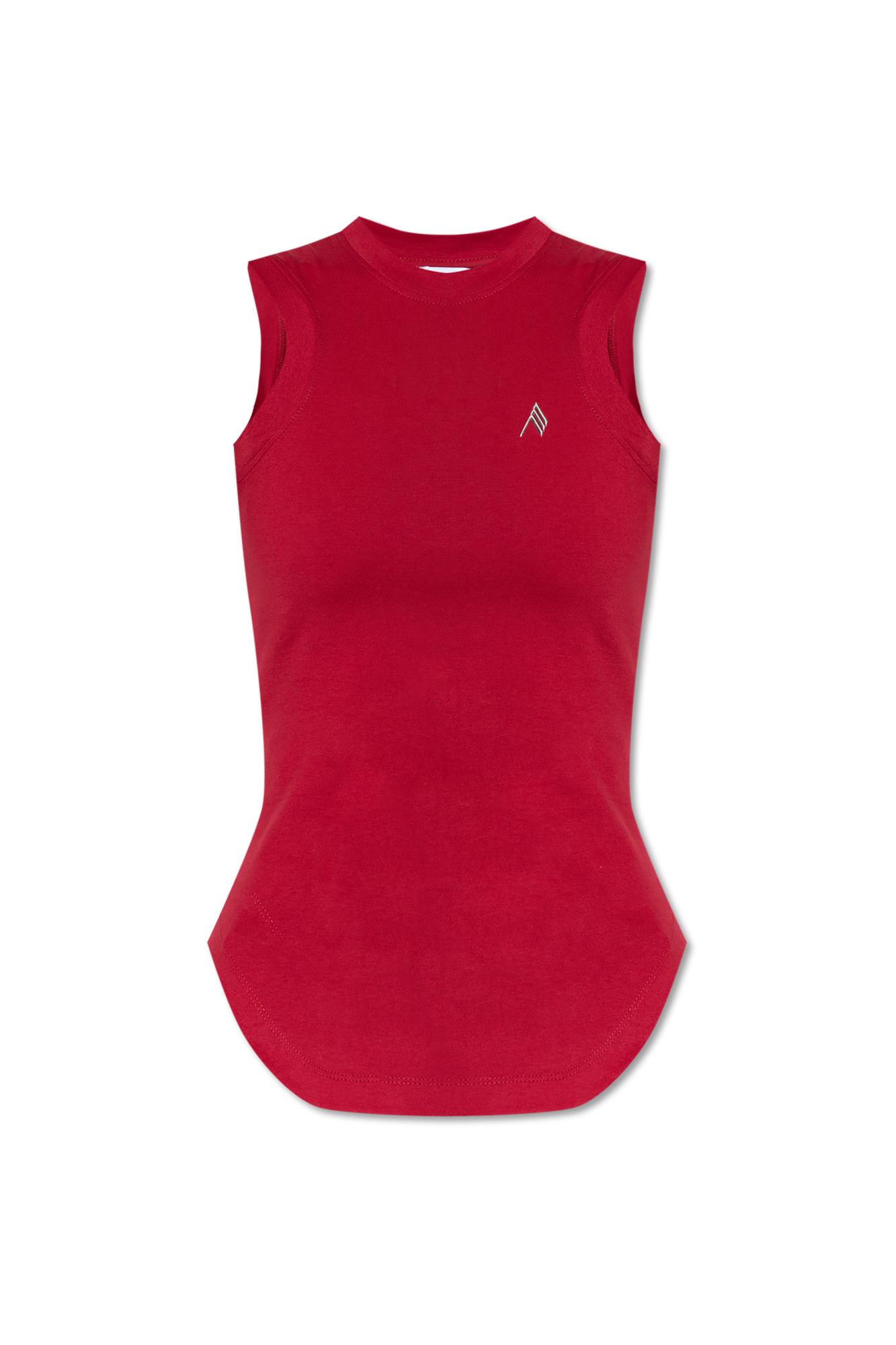 Shop Attico The  Logo Top In Red