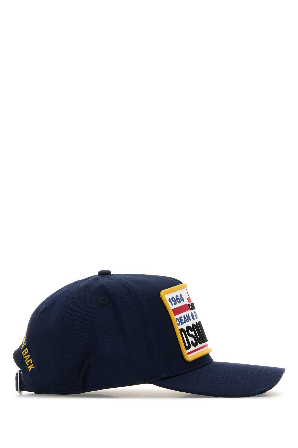 Dsquared2 Navy Blue Cotton Baseball Cap In Blue