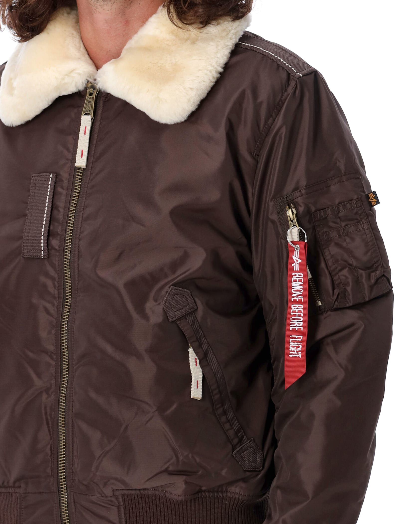 Shop Alpha Industries Ma-1 Jacket In Hunter Brown