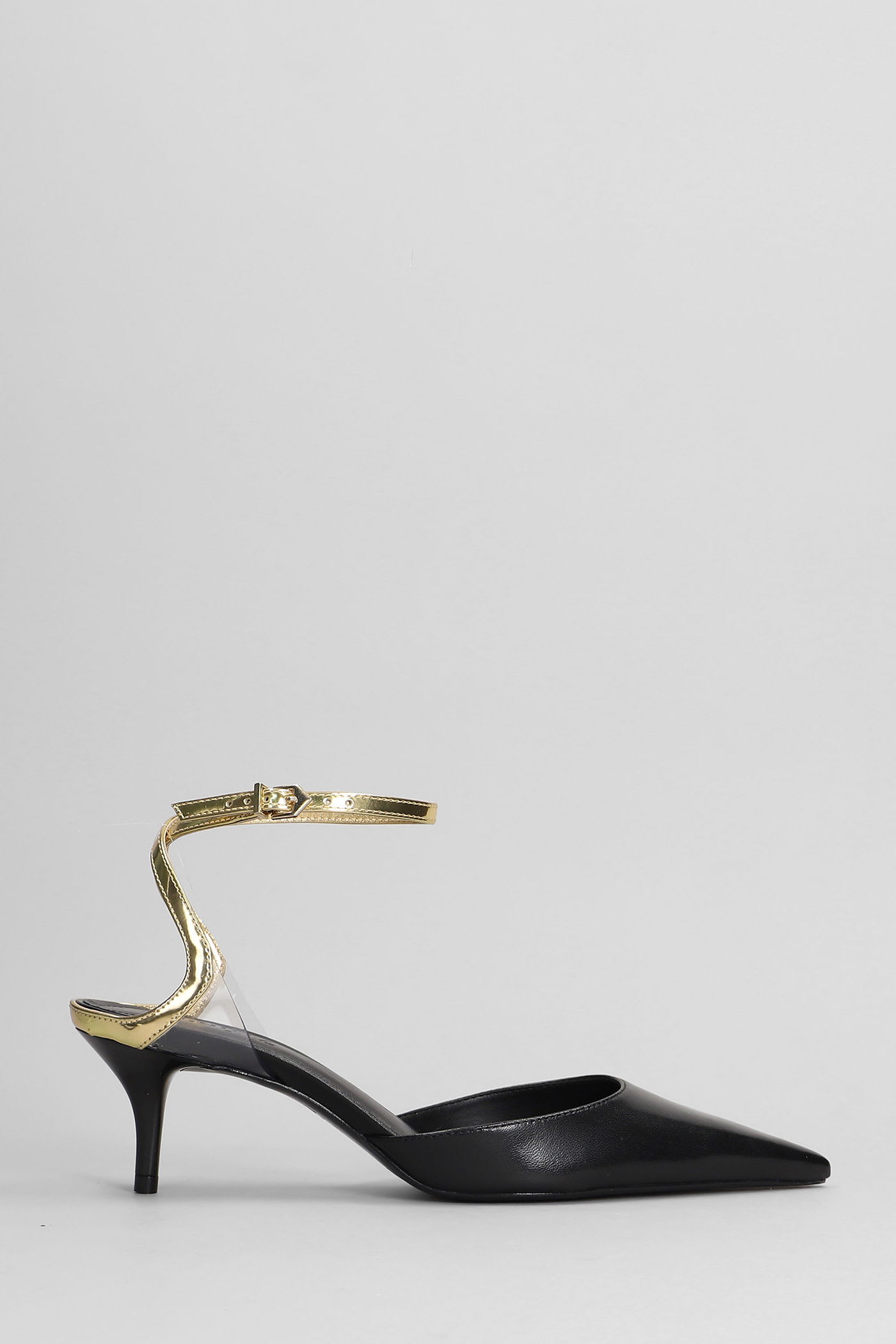 Skye Pump Mid Pumps In Black Leather