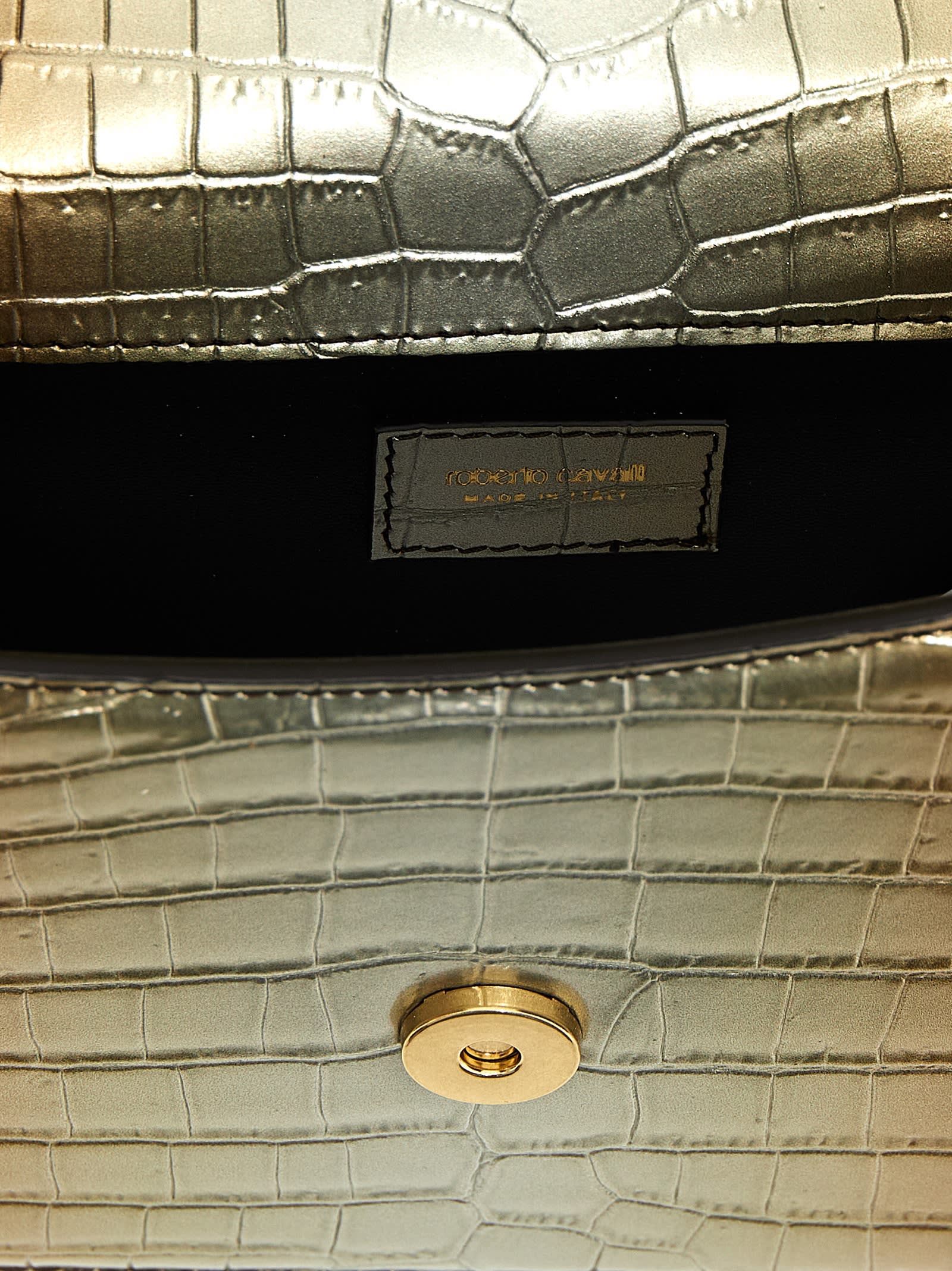 Shop Roberto Cavalli Roar Medium Handbag In Multicolor