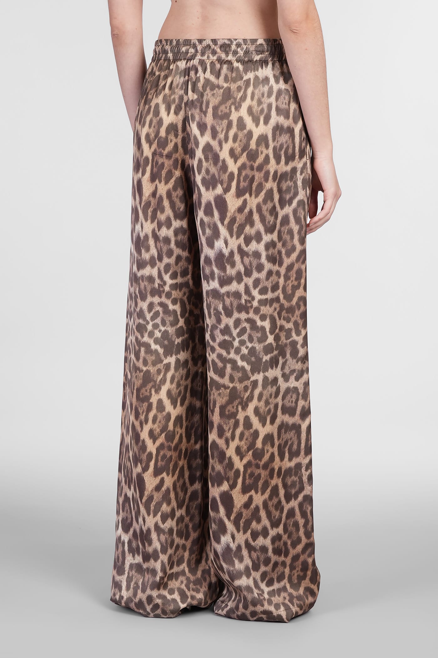 Stella Mccartney Pants In Animalier Viscose In Animalier