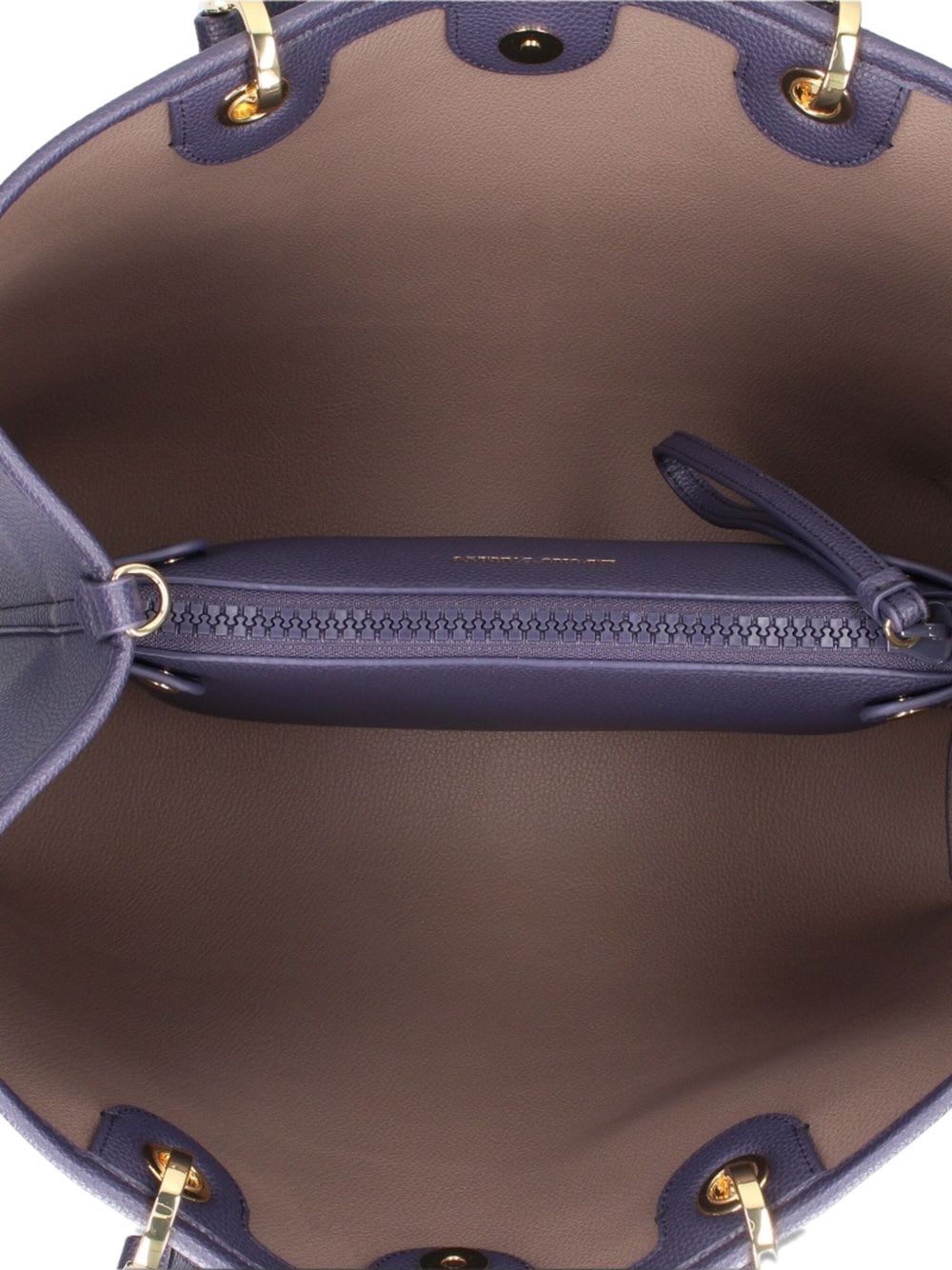 Emporio Armani Myea Medium Shopping Bag In Purple