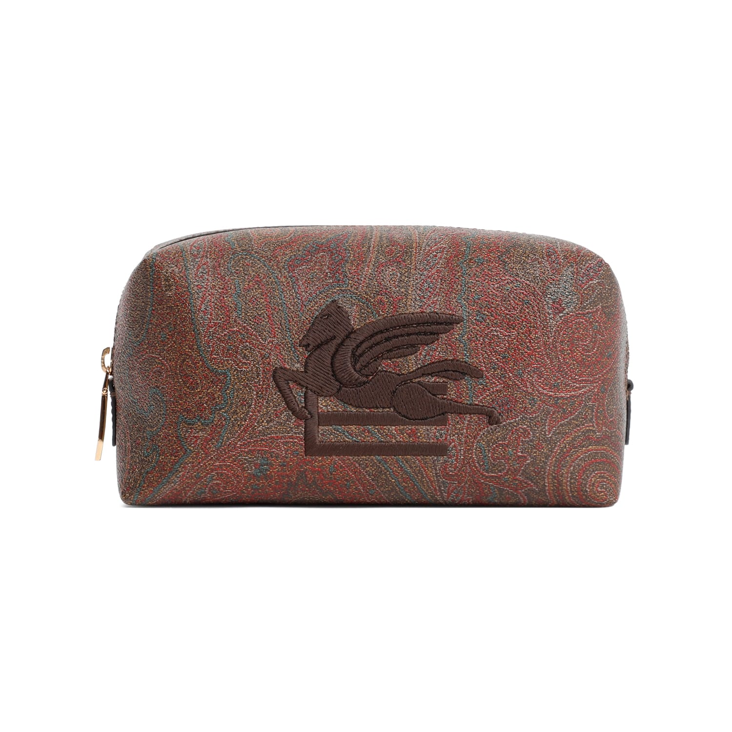 Shop Etro S Pouch In Marrone