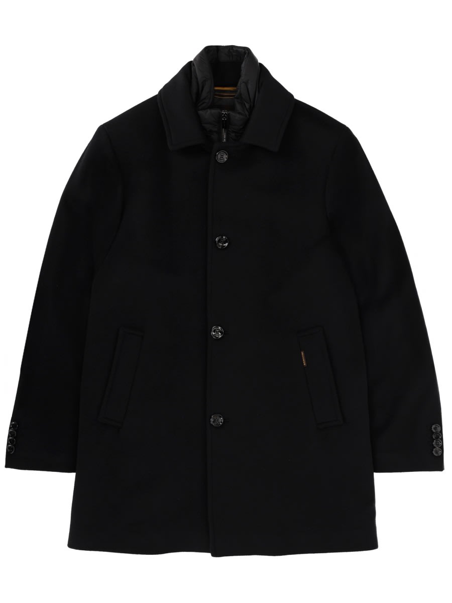 Moorer "monferrato-le" Coat In Black