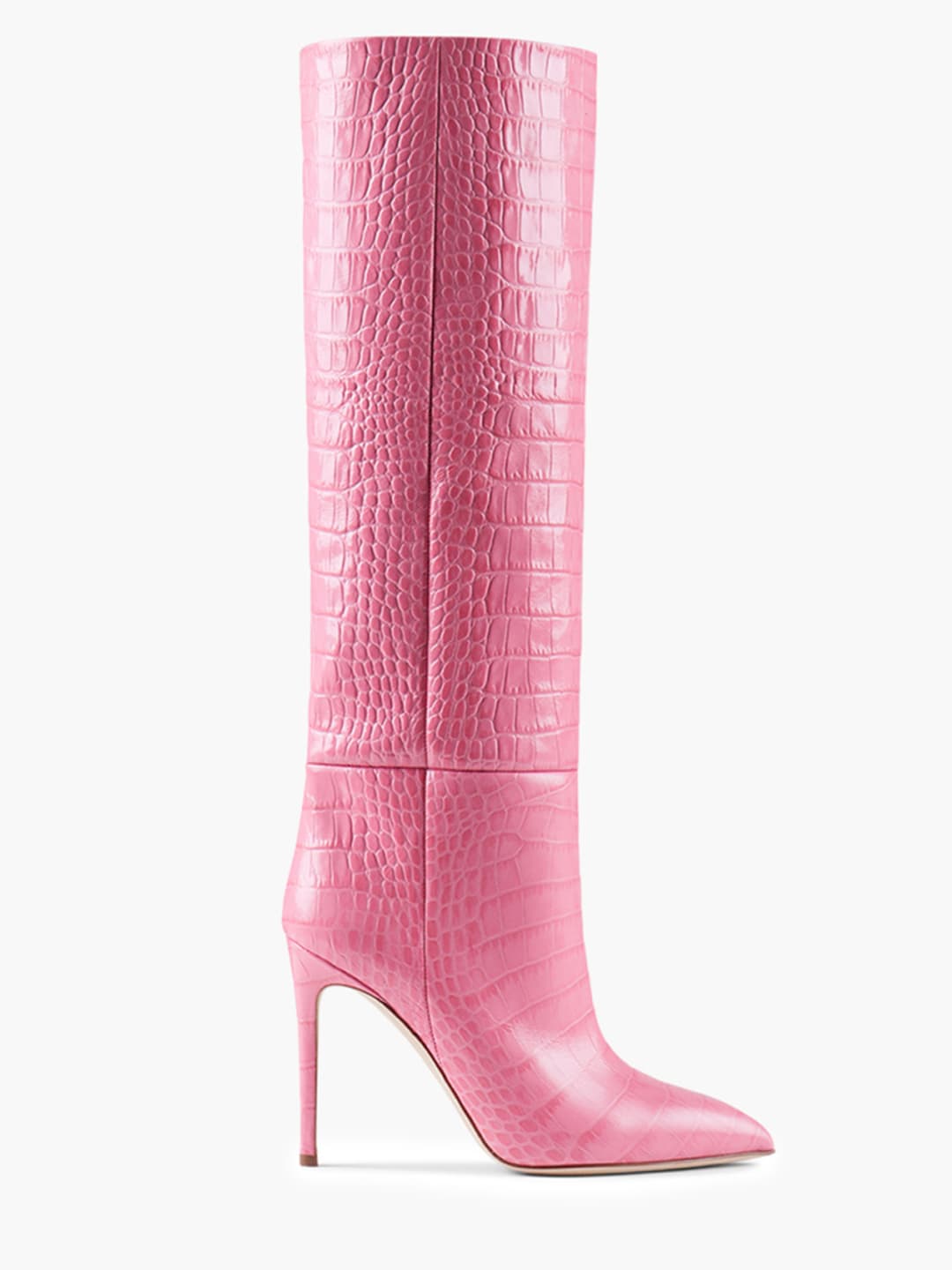 Paris Texas Croco Print Pink Boots