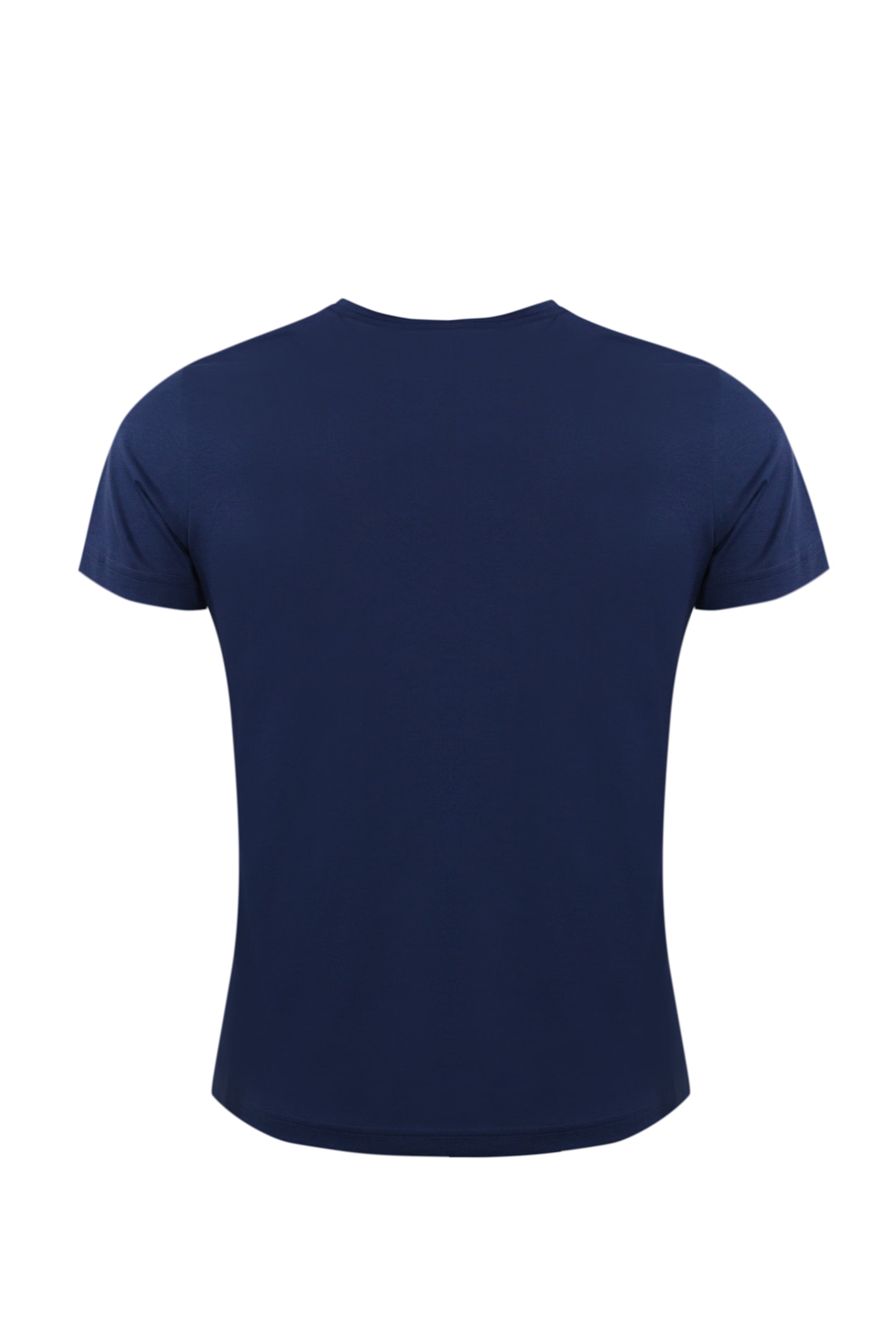 K-way T-shirt With Logo In Technical Fabric In Blue Deep Cobalt
