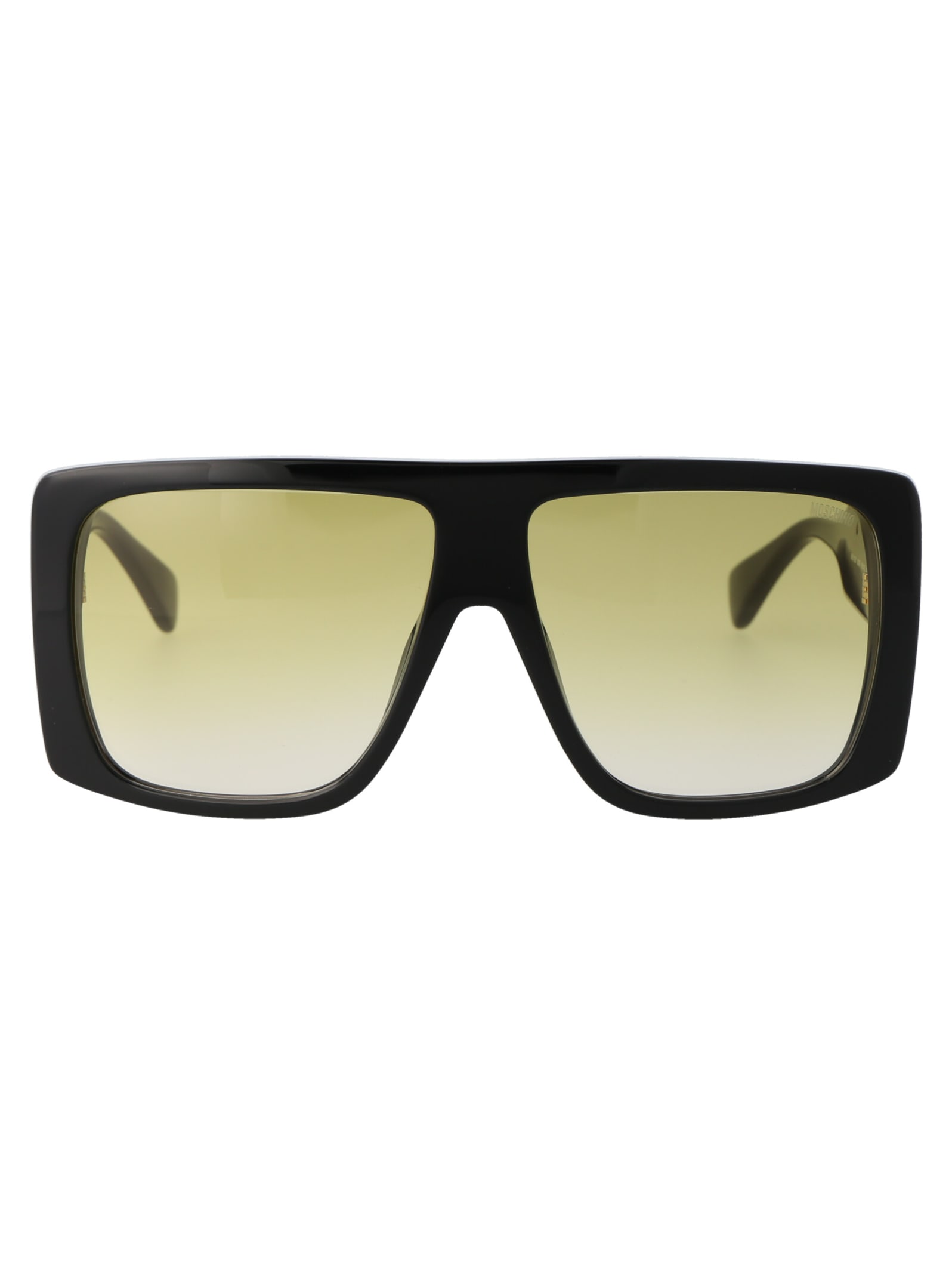 Moschino Eyewear buckle-detail square-frame Sunglasses - Black