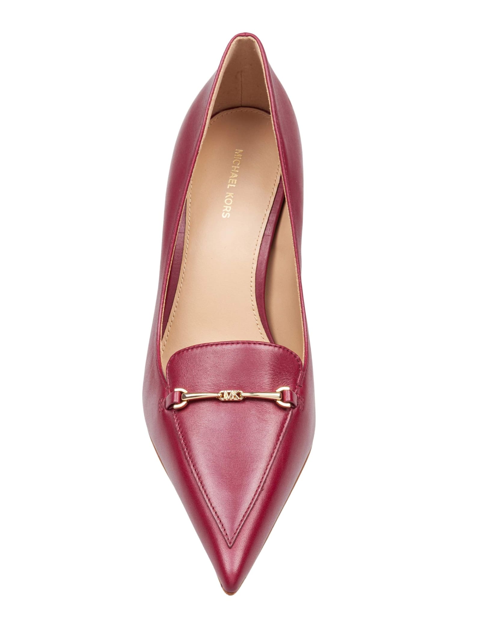 Michael Kors Lena Leather Decollete Mulberry Color In Purple