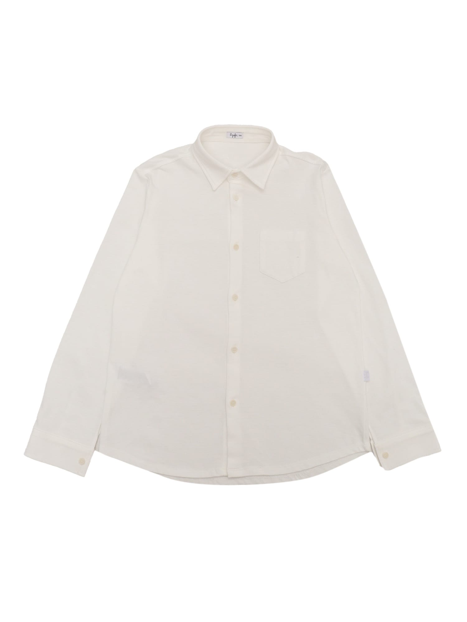 Shop Il Gufo Long Sleeved Shirt In White