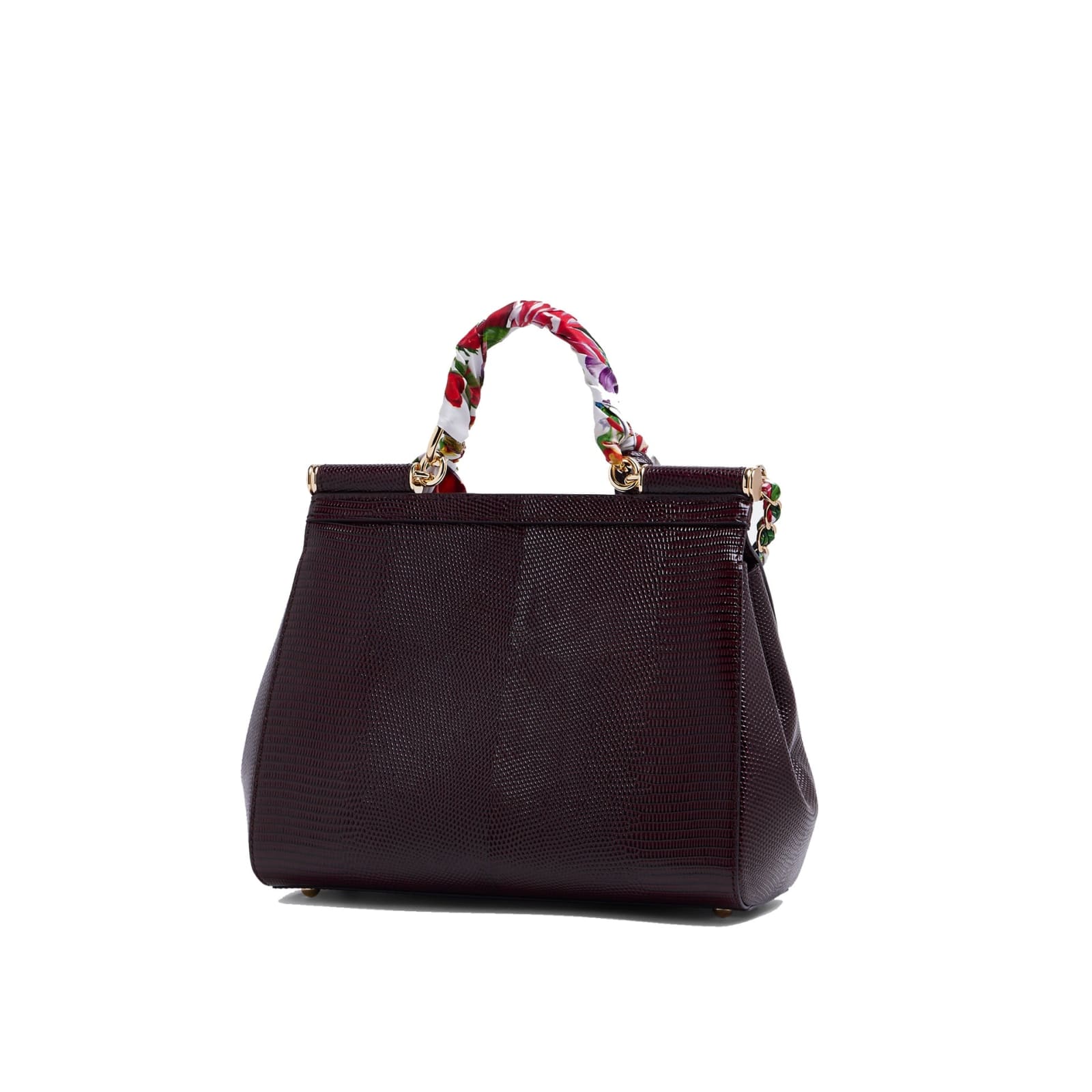 Shop Dolce & Gabbana Sicily Dauphine Handbag In Red