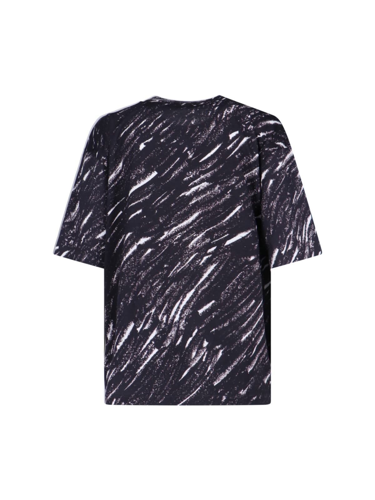 Shop Marni Crayon Print T-shirt In Black