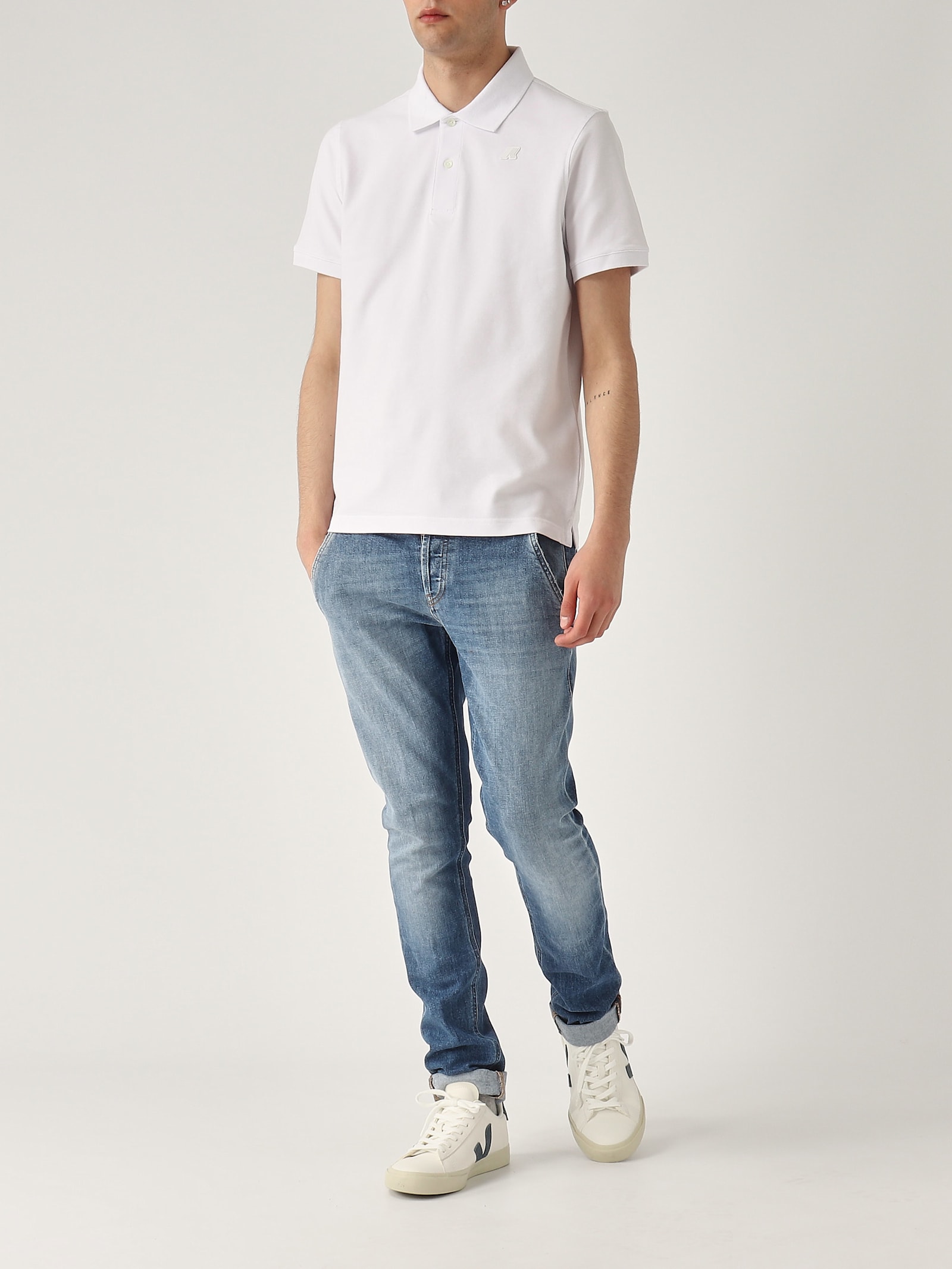 K-way Amedee Pique Polo In White