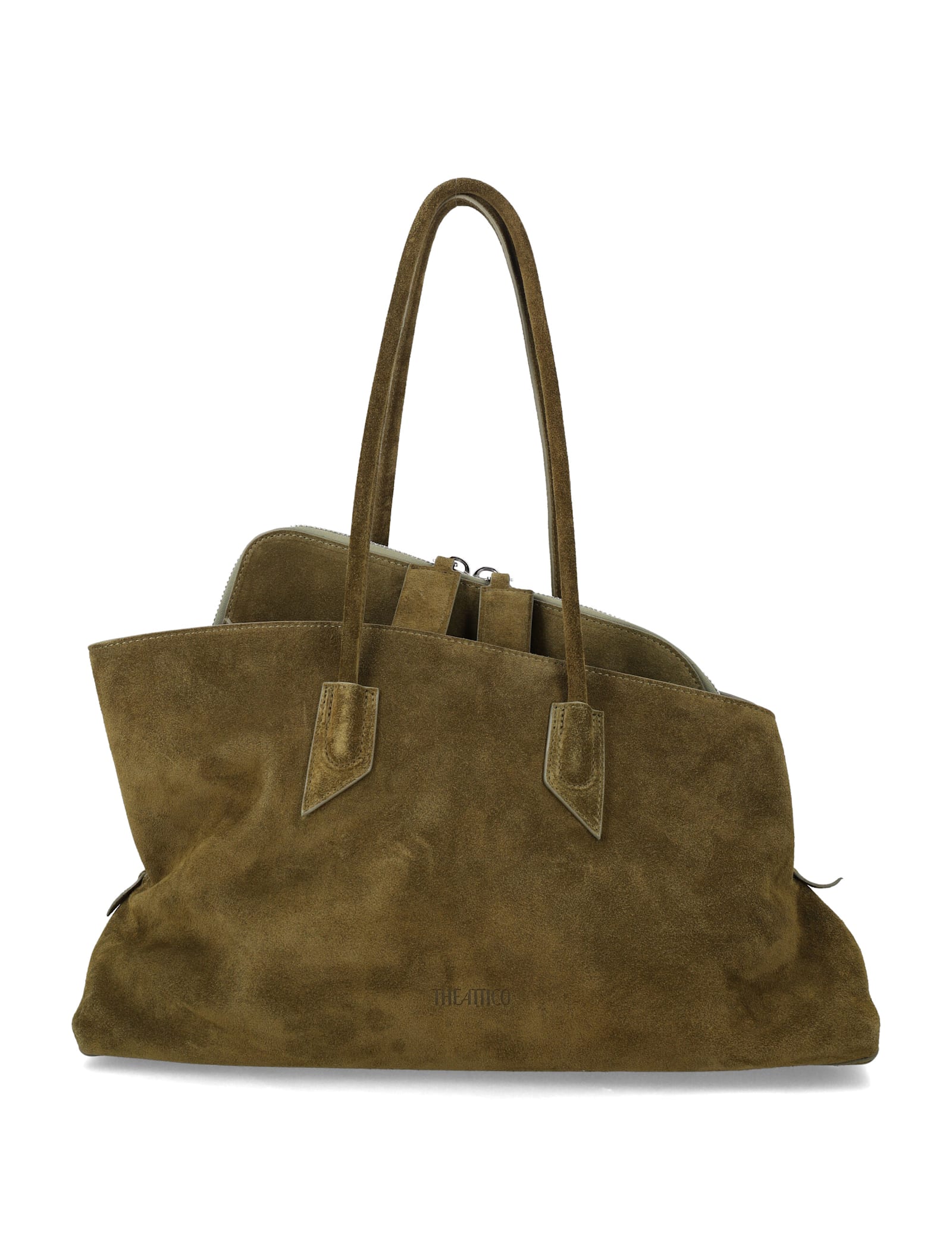 Attico La Passeggiata Medium Tote Bag In Brown
