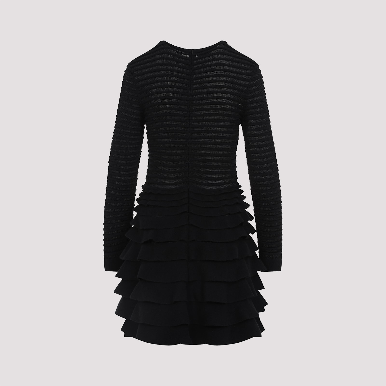 Shop Valentino Knit Mini Dress In No Nero