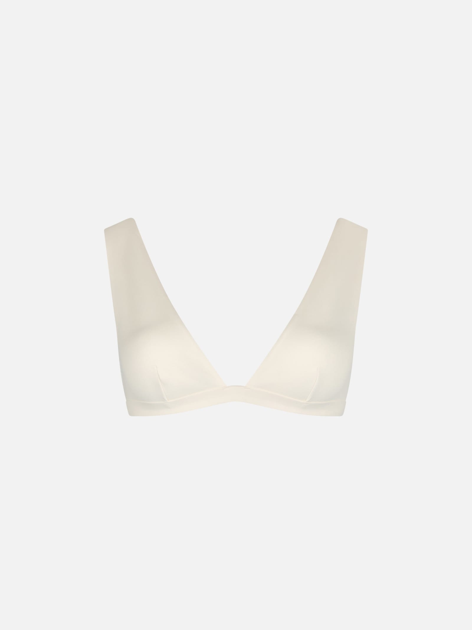 Mc2 Saint Barth Woman Heatsealed Scooped Beach Top Ofelia In White