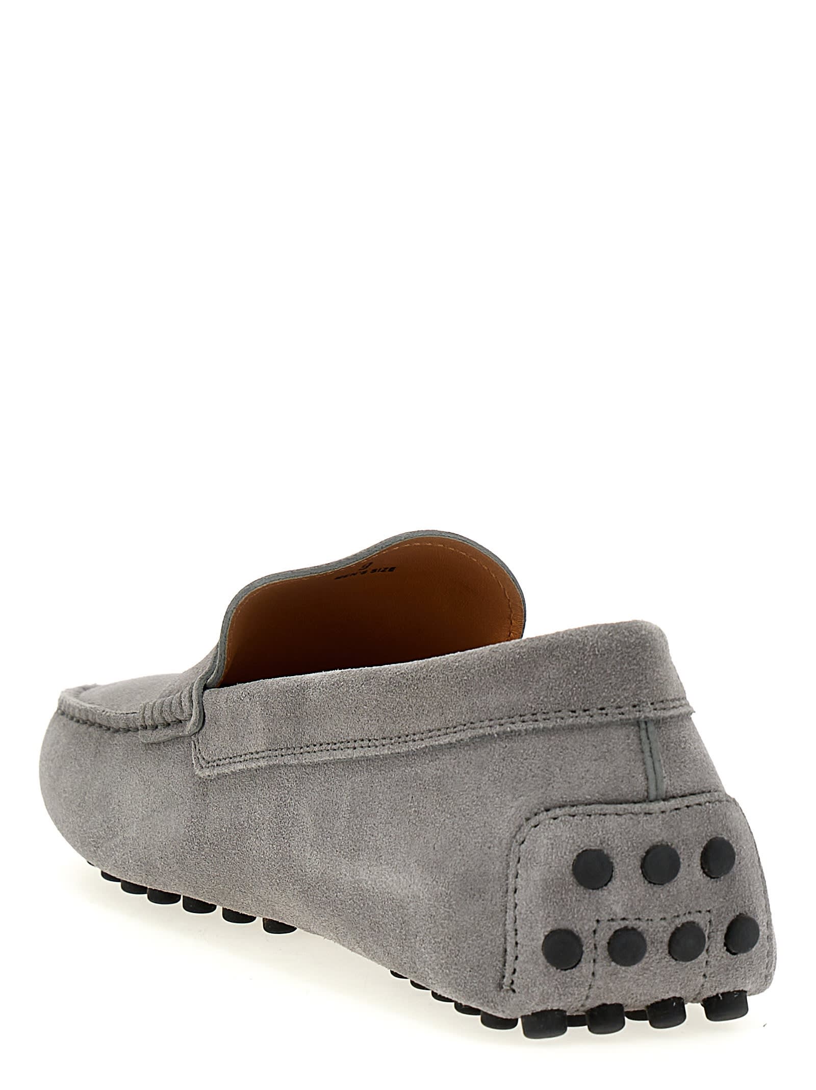 Tod's Bubble Penny Strap Loafers In Gray