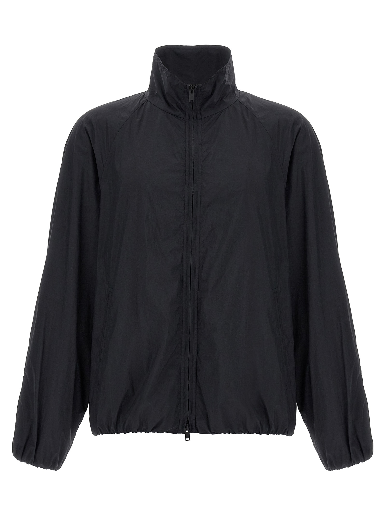 The Row Oyu Zip-front Bomber Jacket In Black