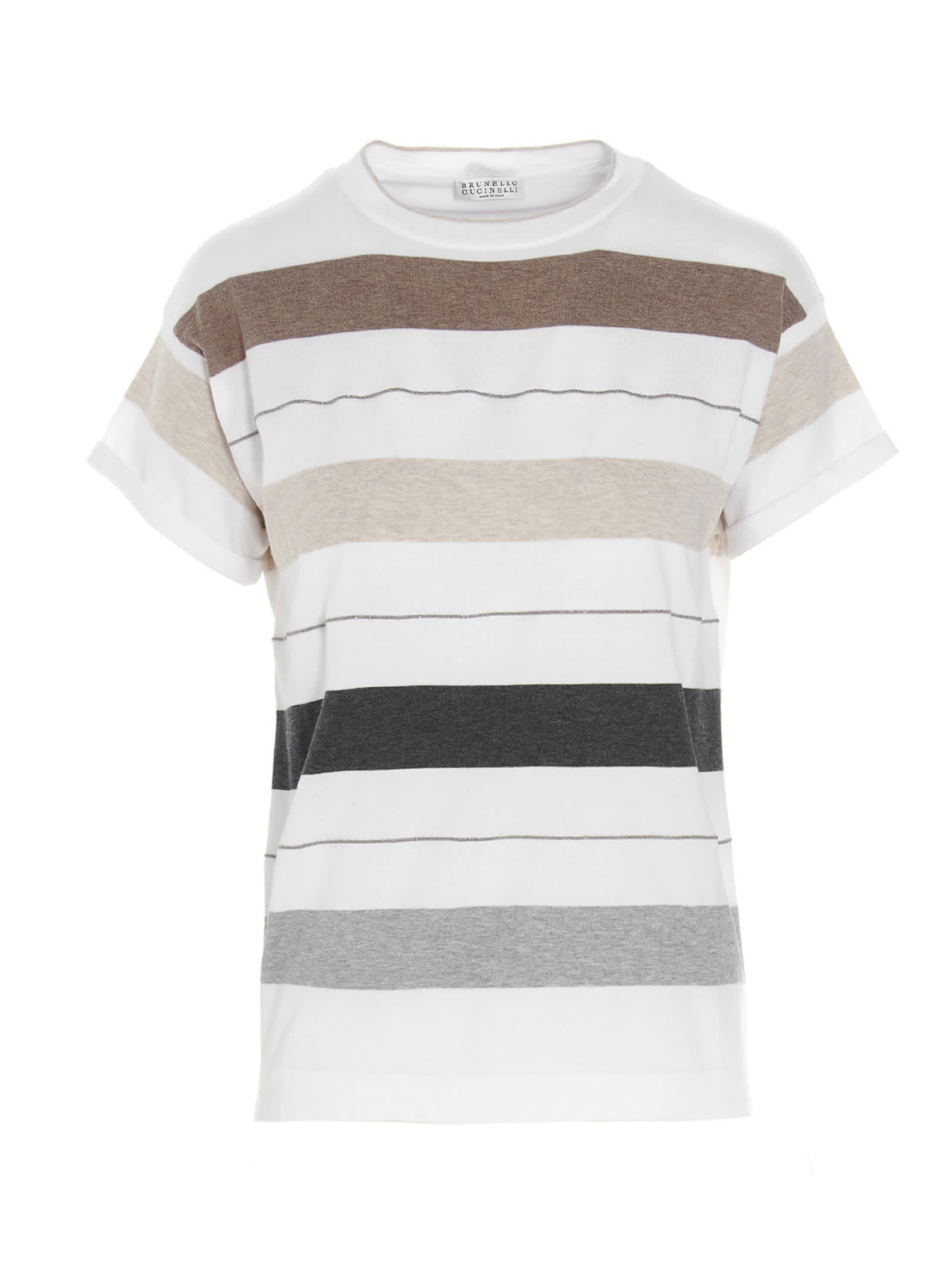 Brunello Cucinelli precious Stripes T-shirt
