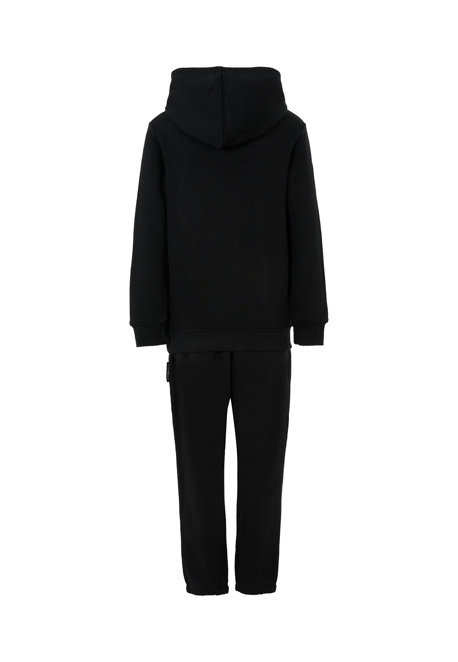 Richmond Black Suit For Boy With Logo In Black
