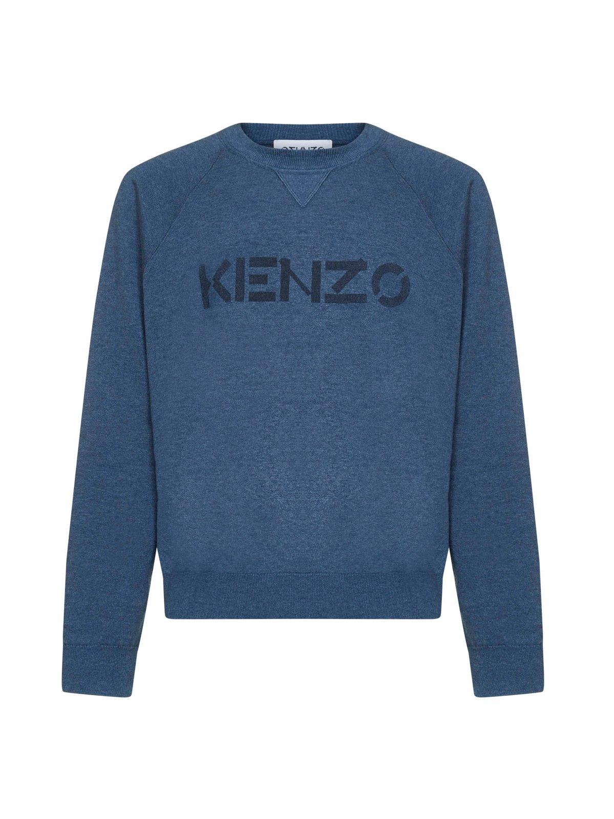 Kenzo Logo Print Crewneck Jumper