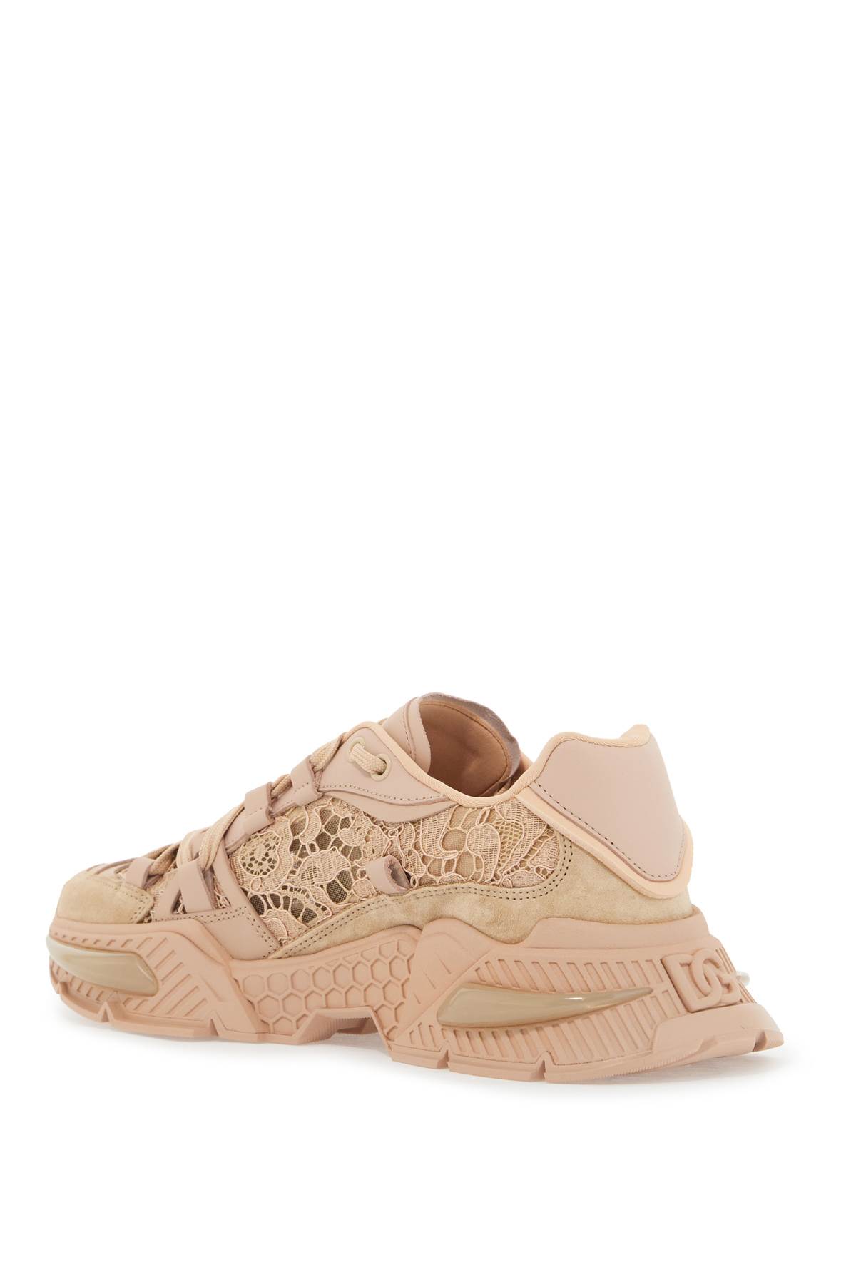 Shop Dolce & Gabbana Airmaster Sneakers In Neutrals/pink