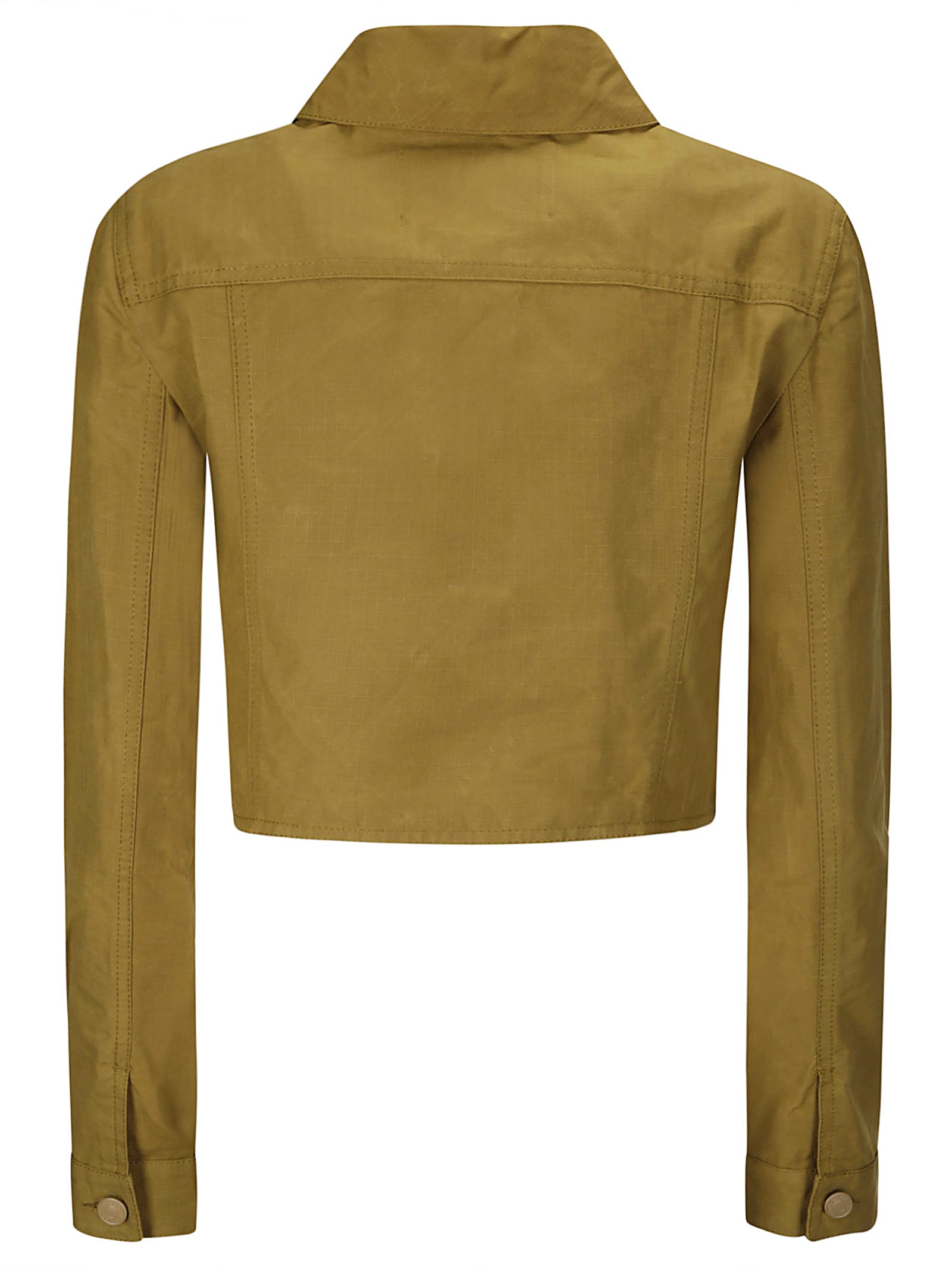 Cecilie Bahnsen Gracie Jacket Ripstop Cotton Ochre In Ochre