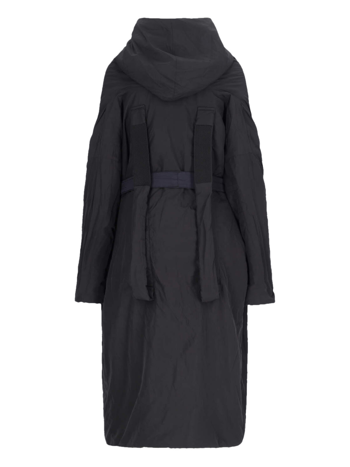 Shop Kimonorain Maxi Hooded Down Jacket In Blue