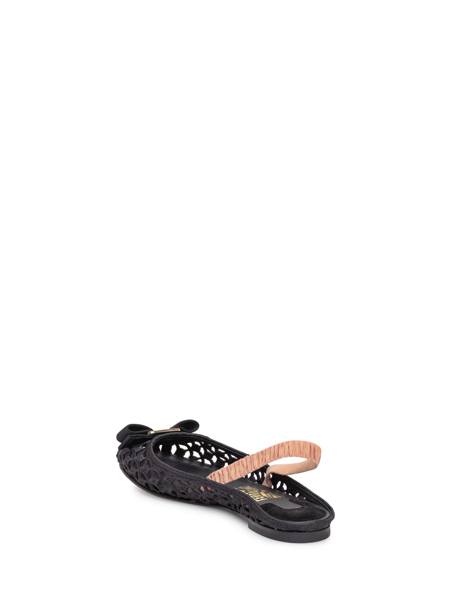 Shop Ferragamo Varina Ballet Flat In Nero