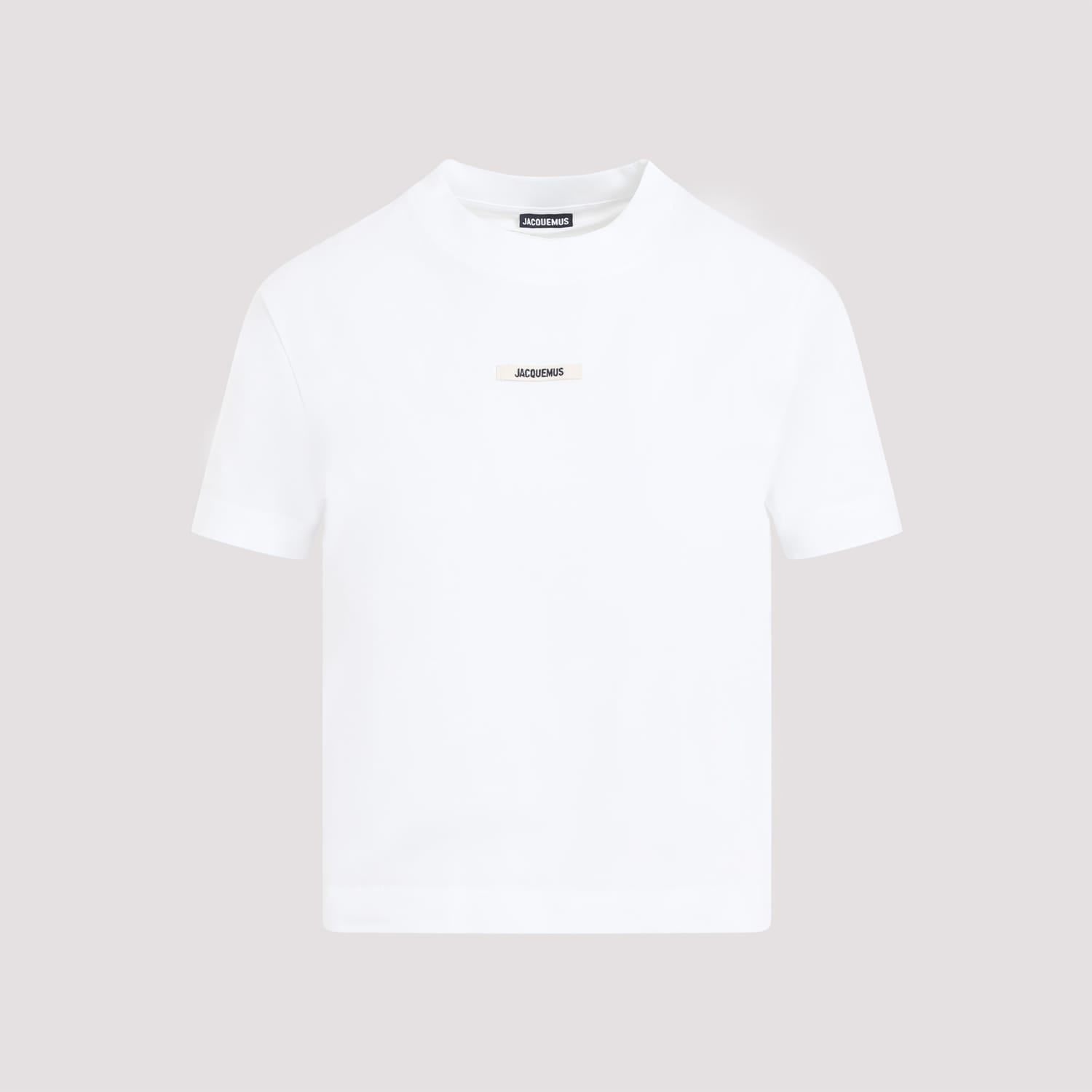 Jacquemus Gros Grain Fitted T-shirt In White