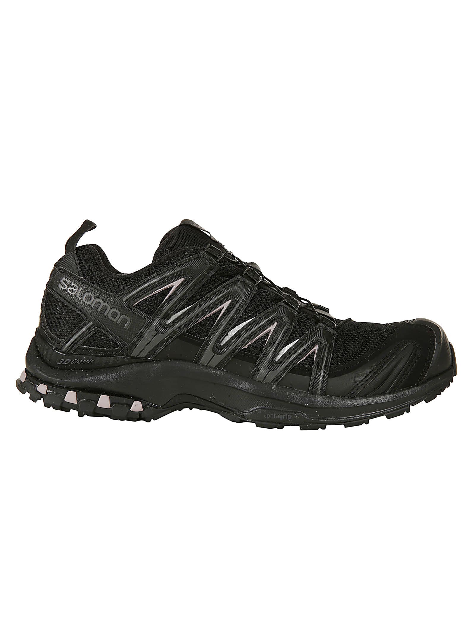 Salomon Xt-6 Rubber-trimmed Mesh Sneakers In Blk/magnet/quail