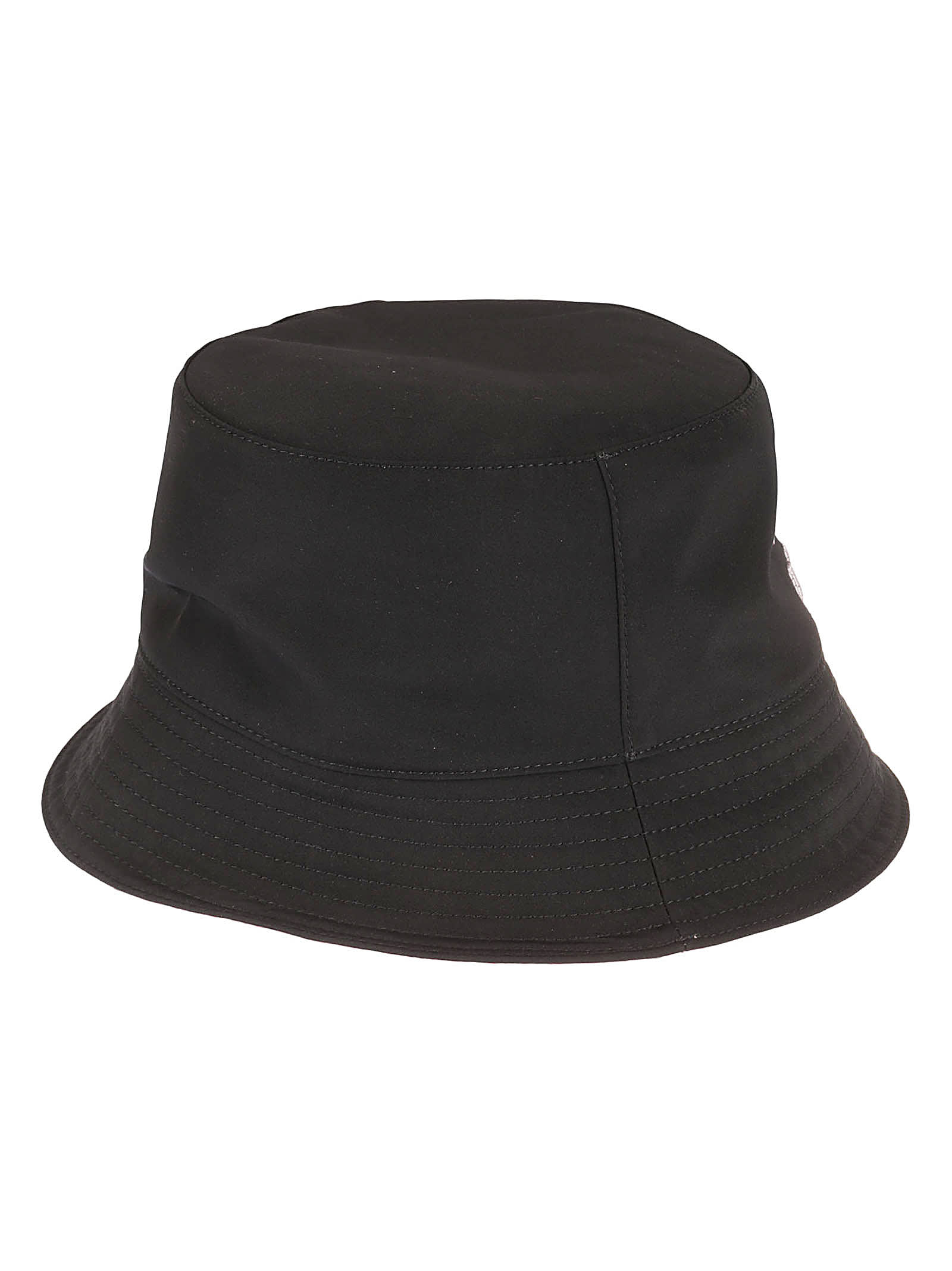 Shop Alexander Mcqueen Logo Embroidered Bucket Hat In Black/light Purple