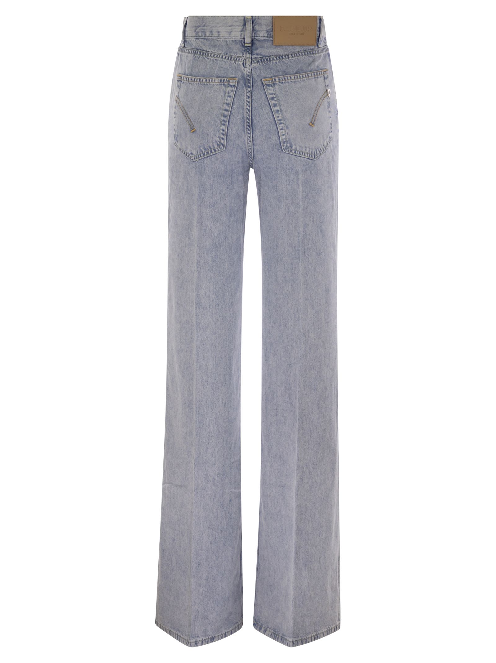 Dondup Relaxed Fit Jeans In Light Denim